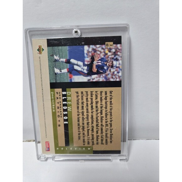 1995 SP Holoviews #3 Drew Bledsoe - NM-MT - Picture 2 of 3